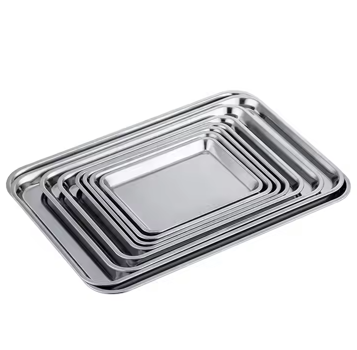 Stainless Rectangular Tray 23x17x3cm