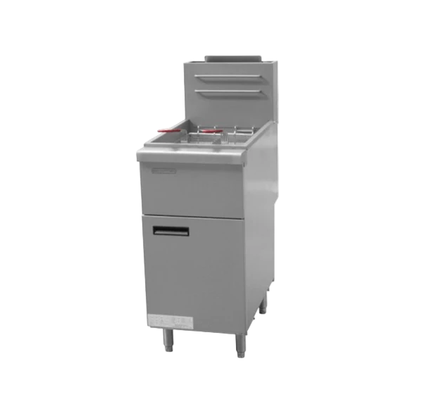 Standing Gas Deep Fryer 2 Tank 2 Basket ( 2 x 14 Liter )