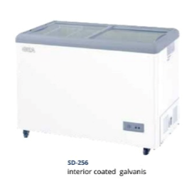 Sliding Flat Glass Freezer SD-256