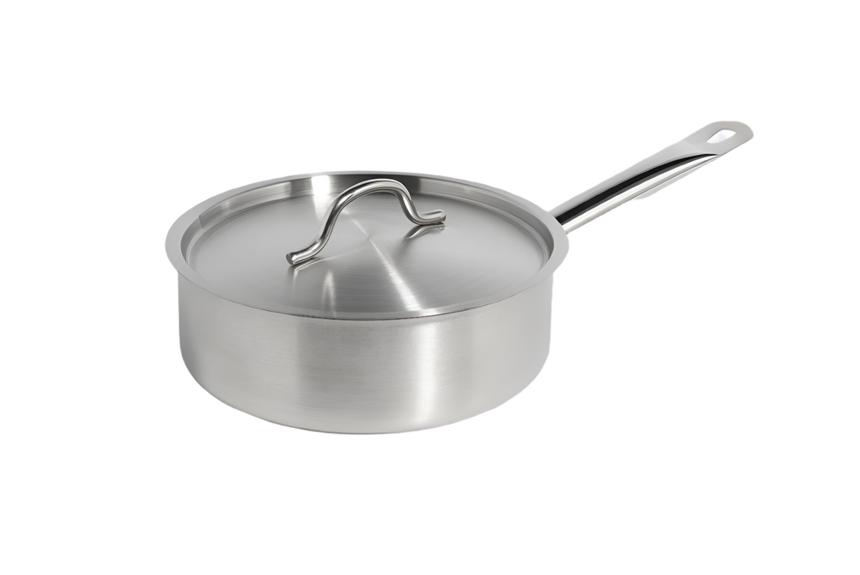 Stainless Steel Tri-ply Sauce Pan With Lid D.20 x H.7 cm