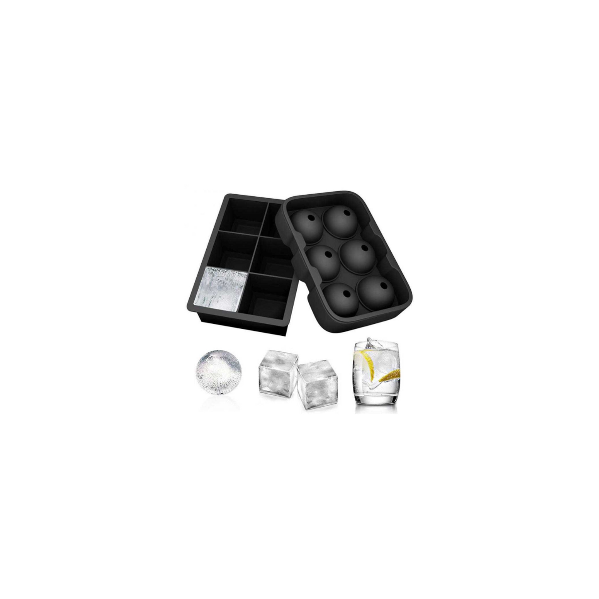 6 Grid Rectangle Ice Cube Mold