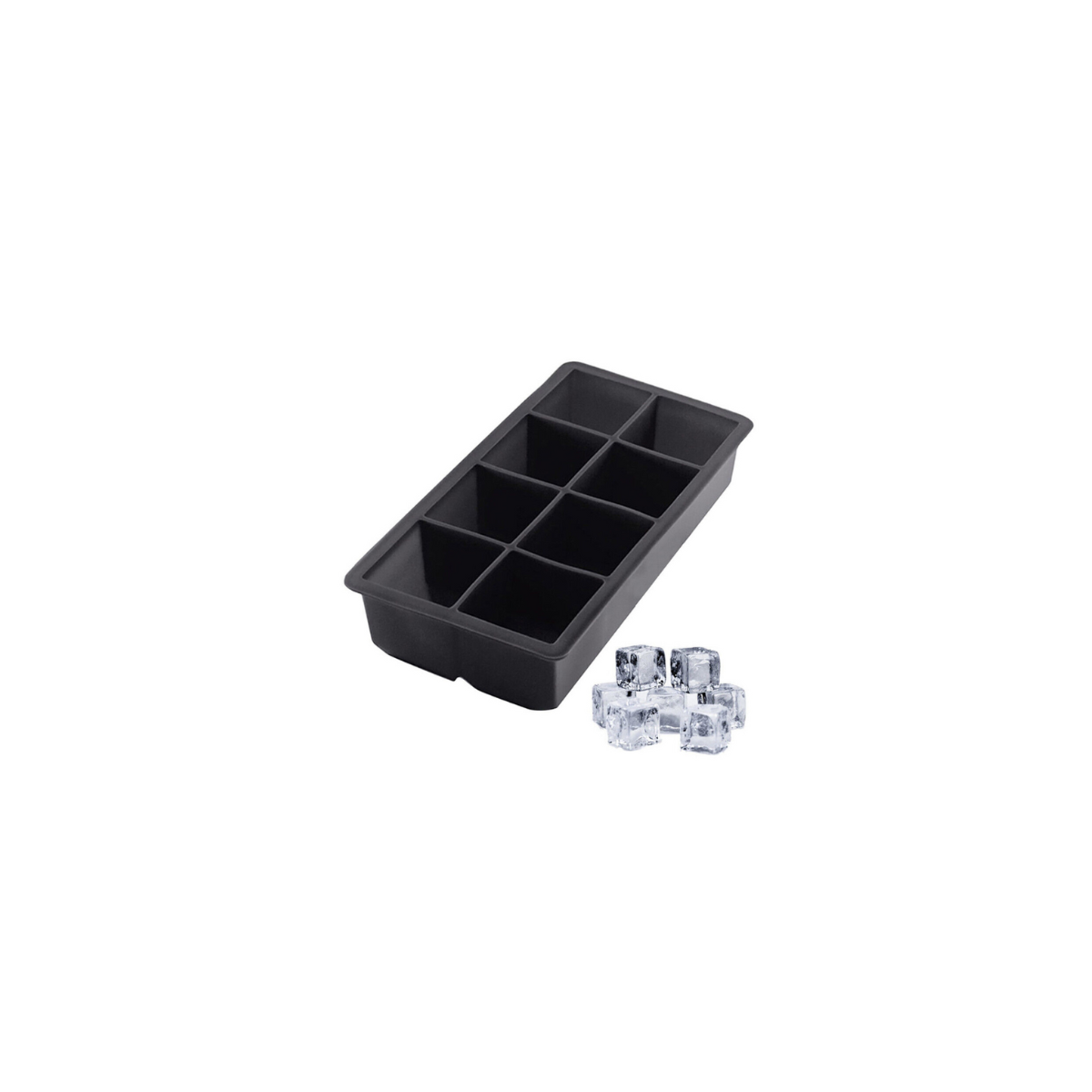 8 Grid Rectangle Ice Cube Mold