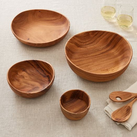 wooden bowl in canggu, wooden spoon and wooden cutleries
