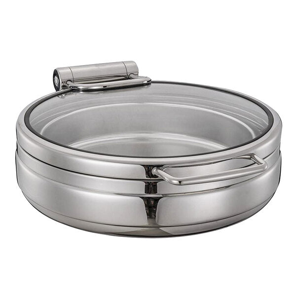 Chafing Dish Body Round 4L with Glass Window Porcelain