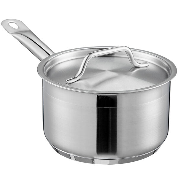 Stainless Sauce Pan With Lid D.20 x H.7,5 cm