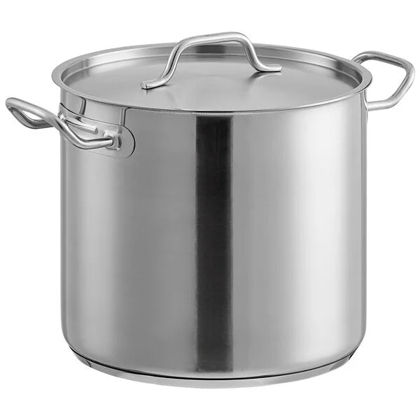 Stainless Stock Pot D.40 x H.40 cm Cap.50 Ltr Double Bottom