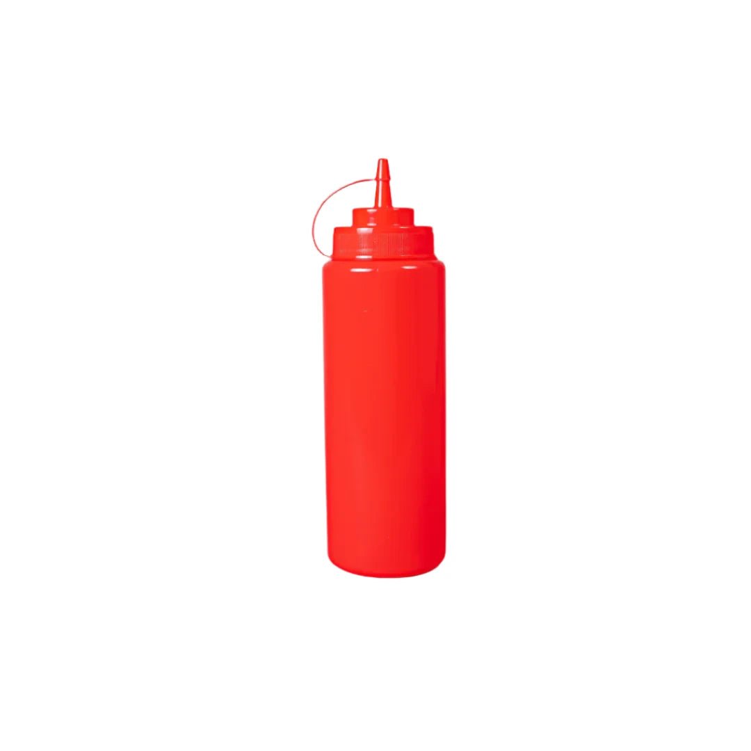 Squeeze Dispenser 32 Oz w/ Cap Red