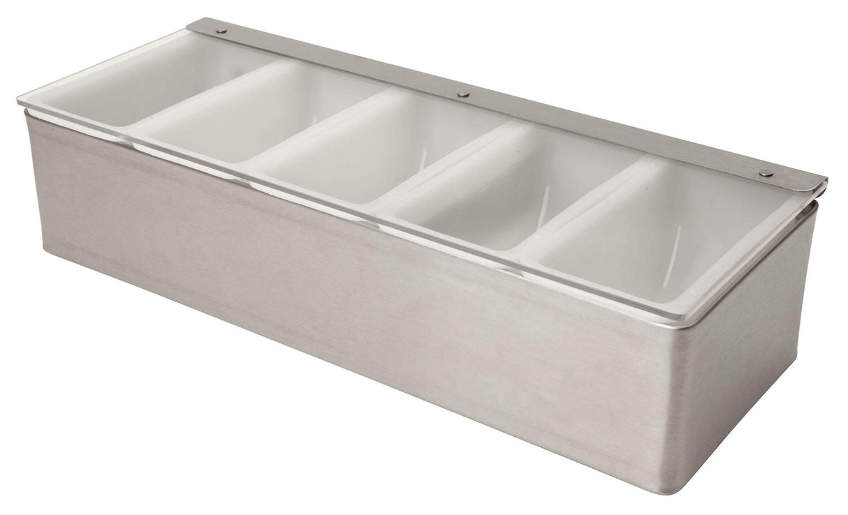 Stainless Condiment Holder 5 Slots