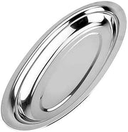 Fish Oval Stainless Plate 26cm