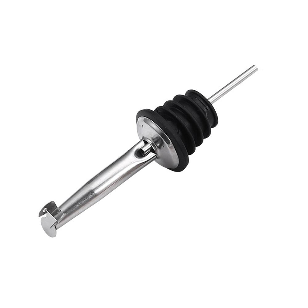 Bottle Pourer With Lid Black