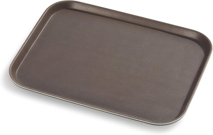 Brown Rectangular Anti-Skid Tray 38,1 x 50.8cm