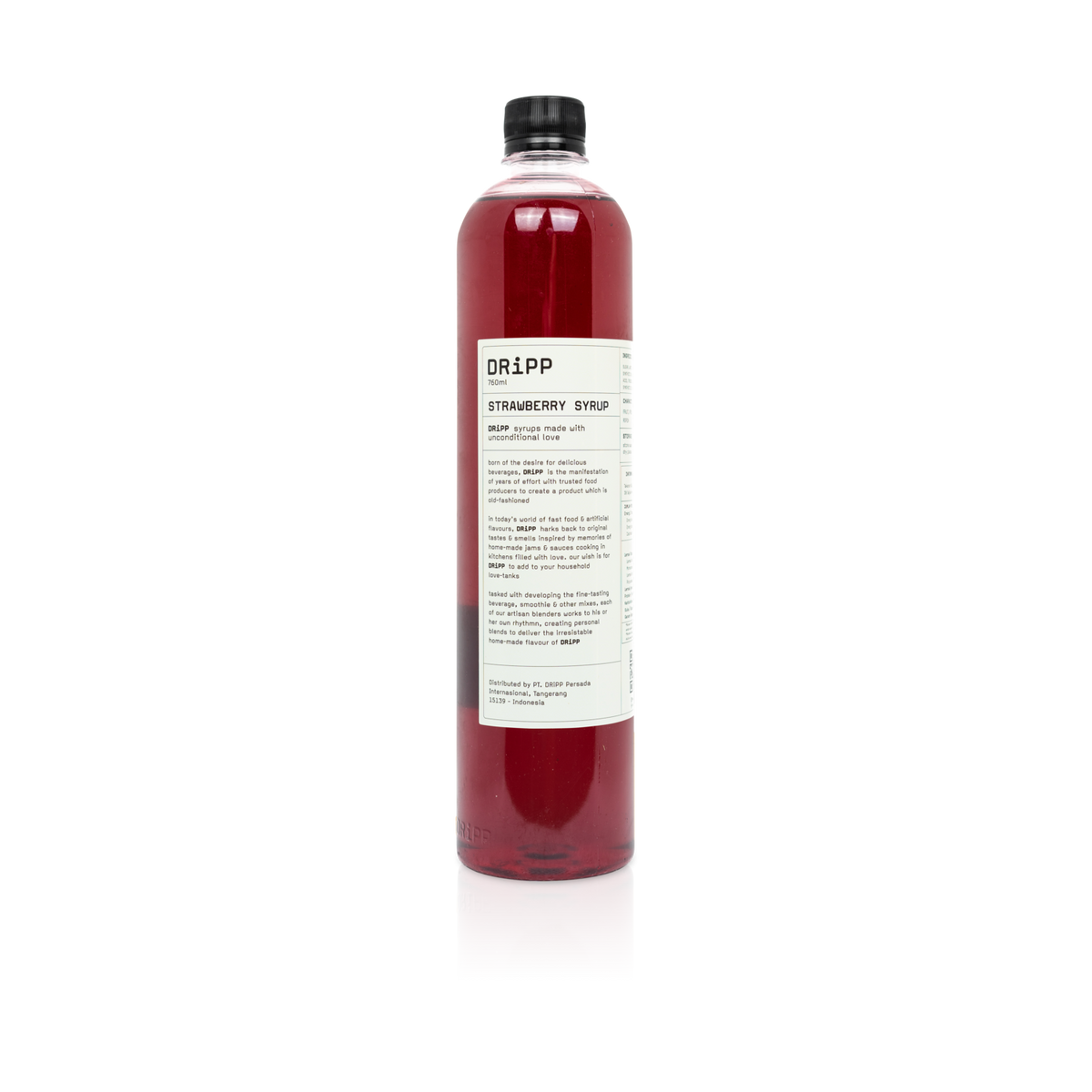 DRiPP Strawberry Syrup Glass Bottle 600ml