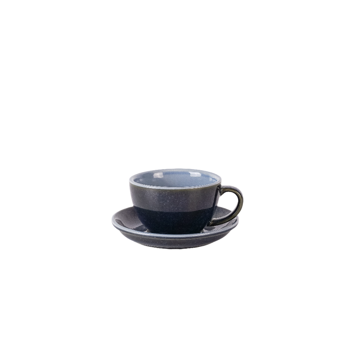 Latte Cup and Saucer Serena Blue 12oz