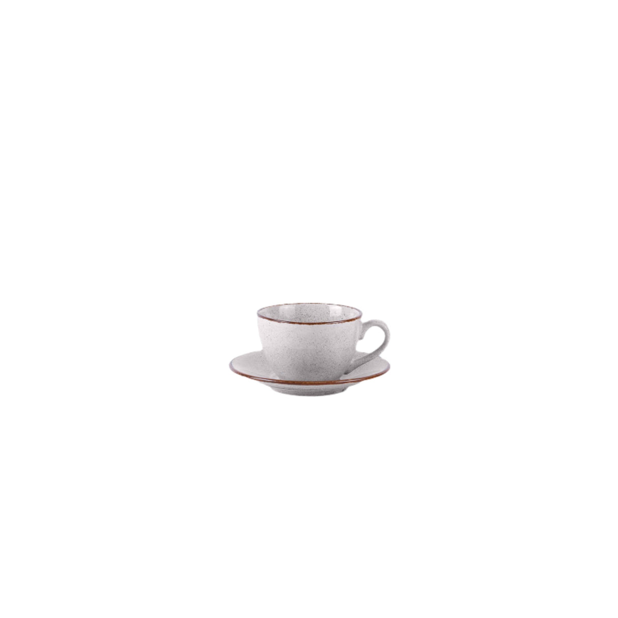 Pedra Rocha Grey Latte Cup and Saucer 320ml