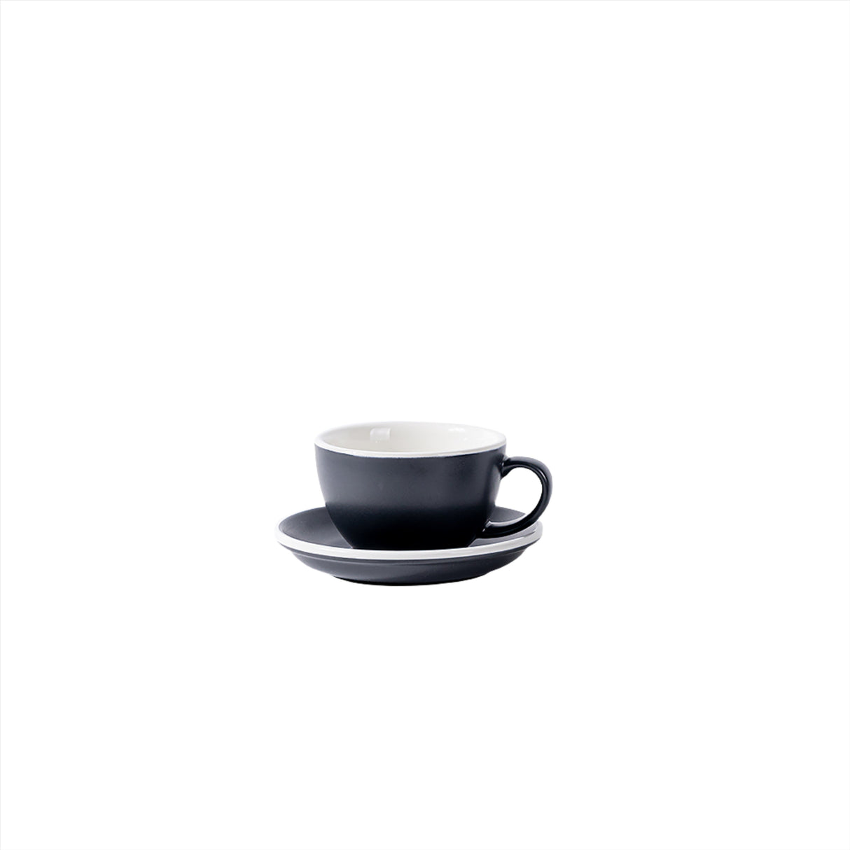 Latte Cup and Saucer Graphite 12oz