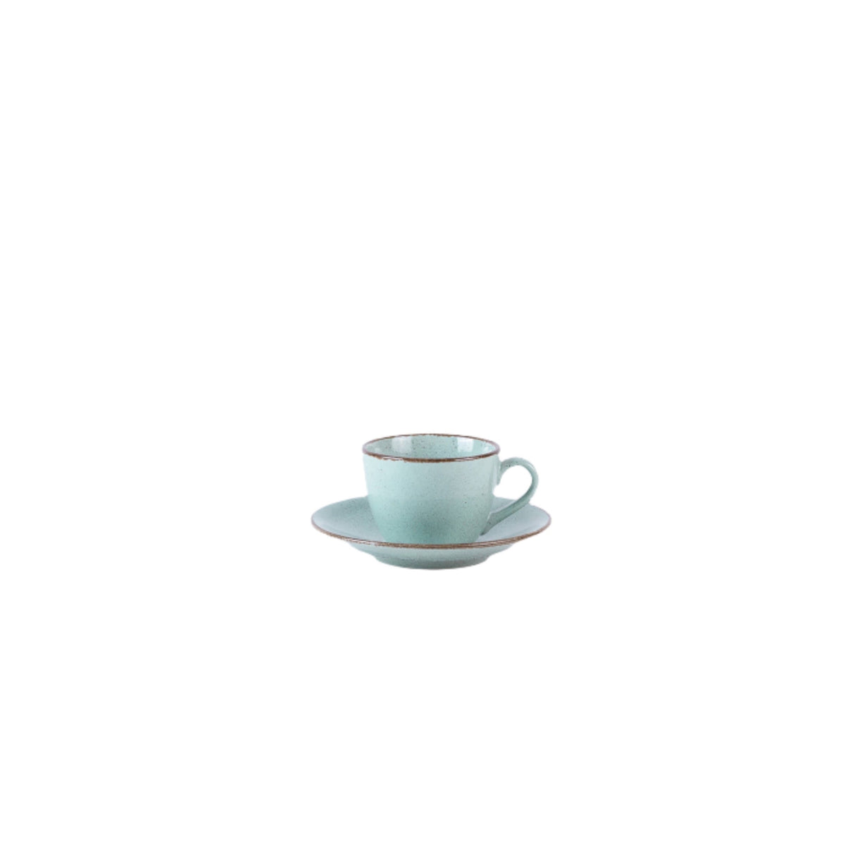 Pedra Rocha Green Cappuccino Cup and Saucer 230ml