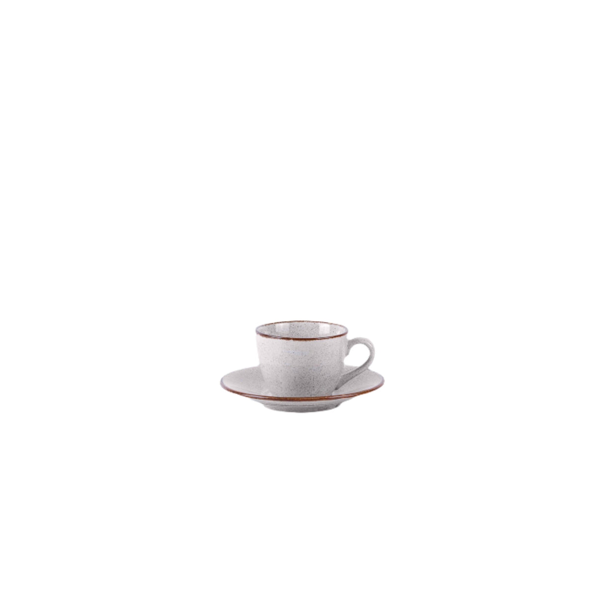 Pedra Rocha Grey Cappuccino Cup and Saucer 230ml