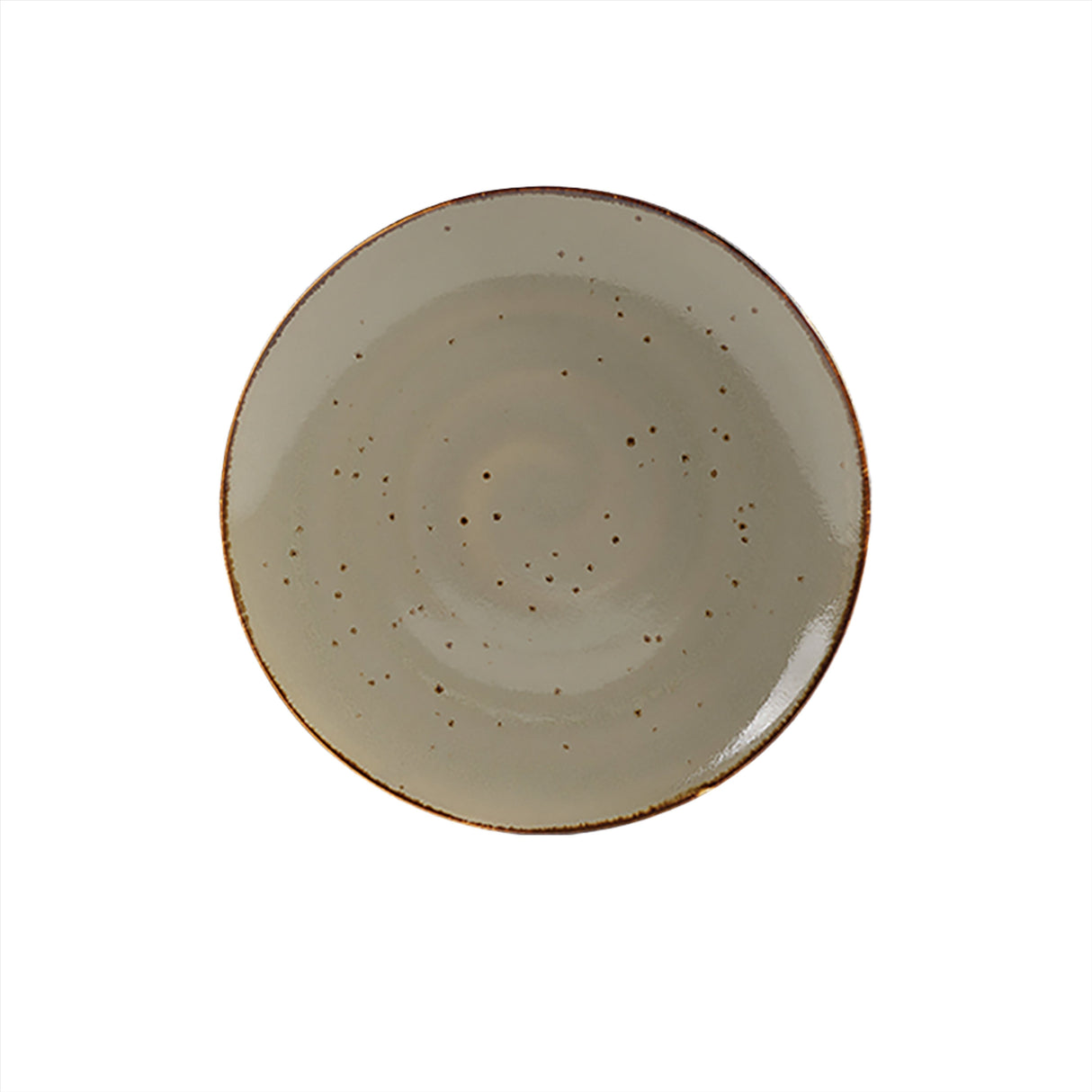 Reactive Brown Dinner Plate