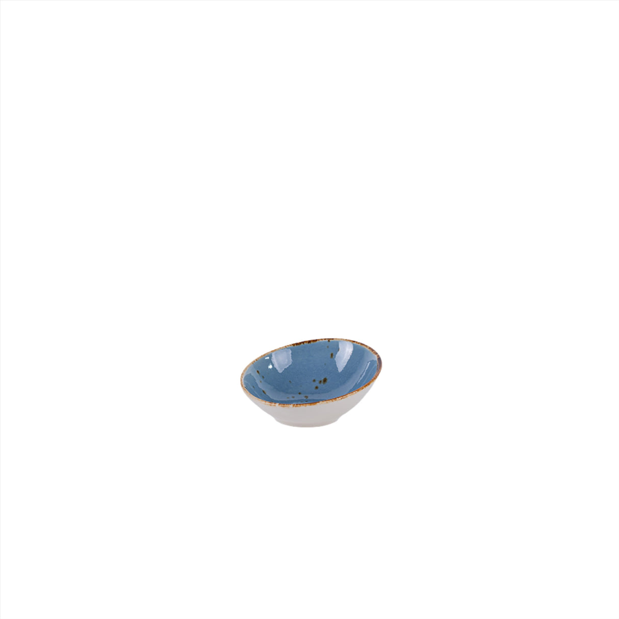 Rustic Blue Dipper Angled Bowl 10cm