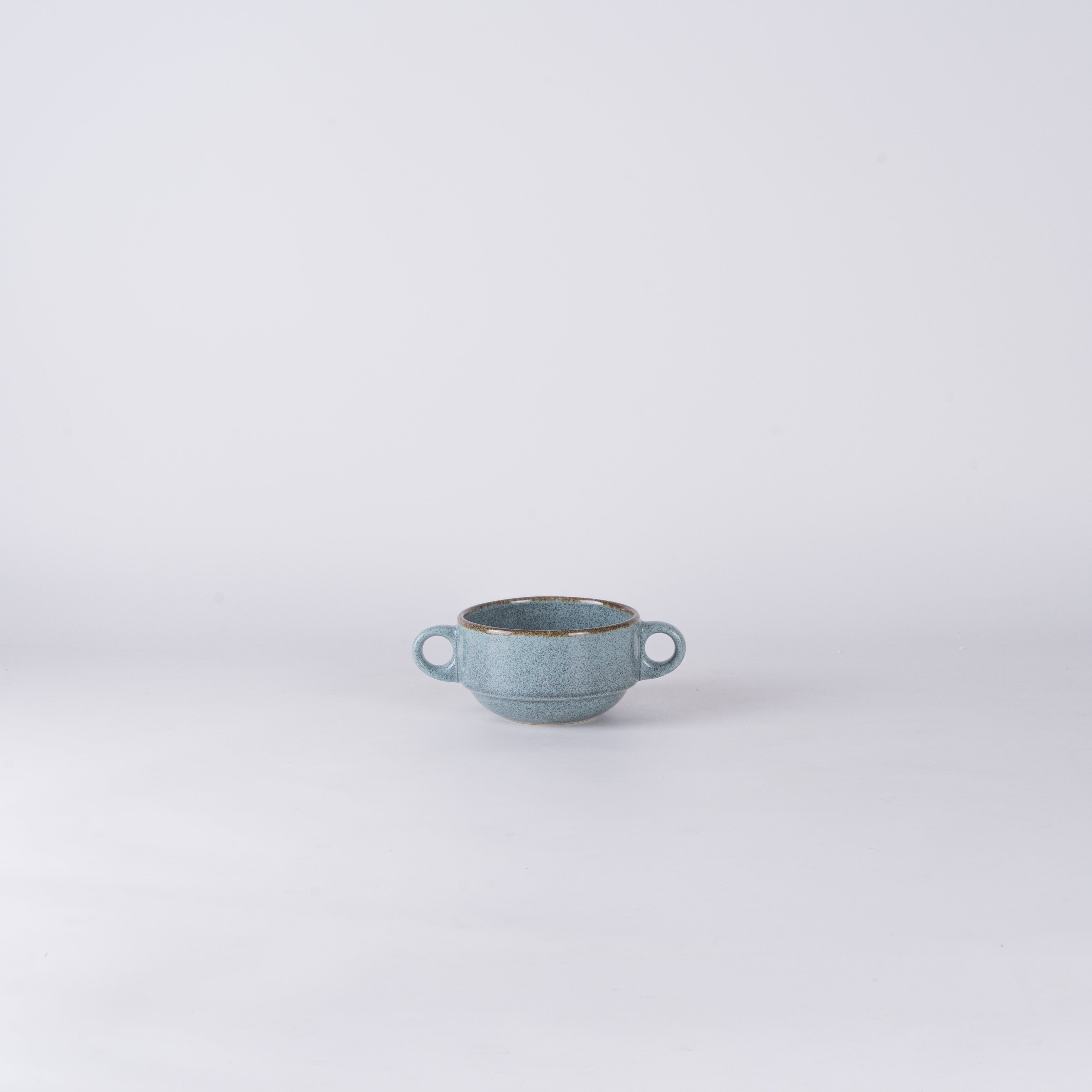 Pedra Rocha Green Soup Cup With 2 Handle
