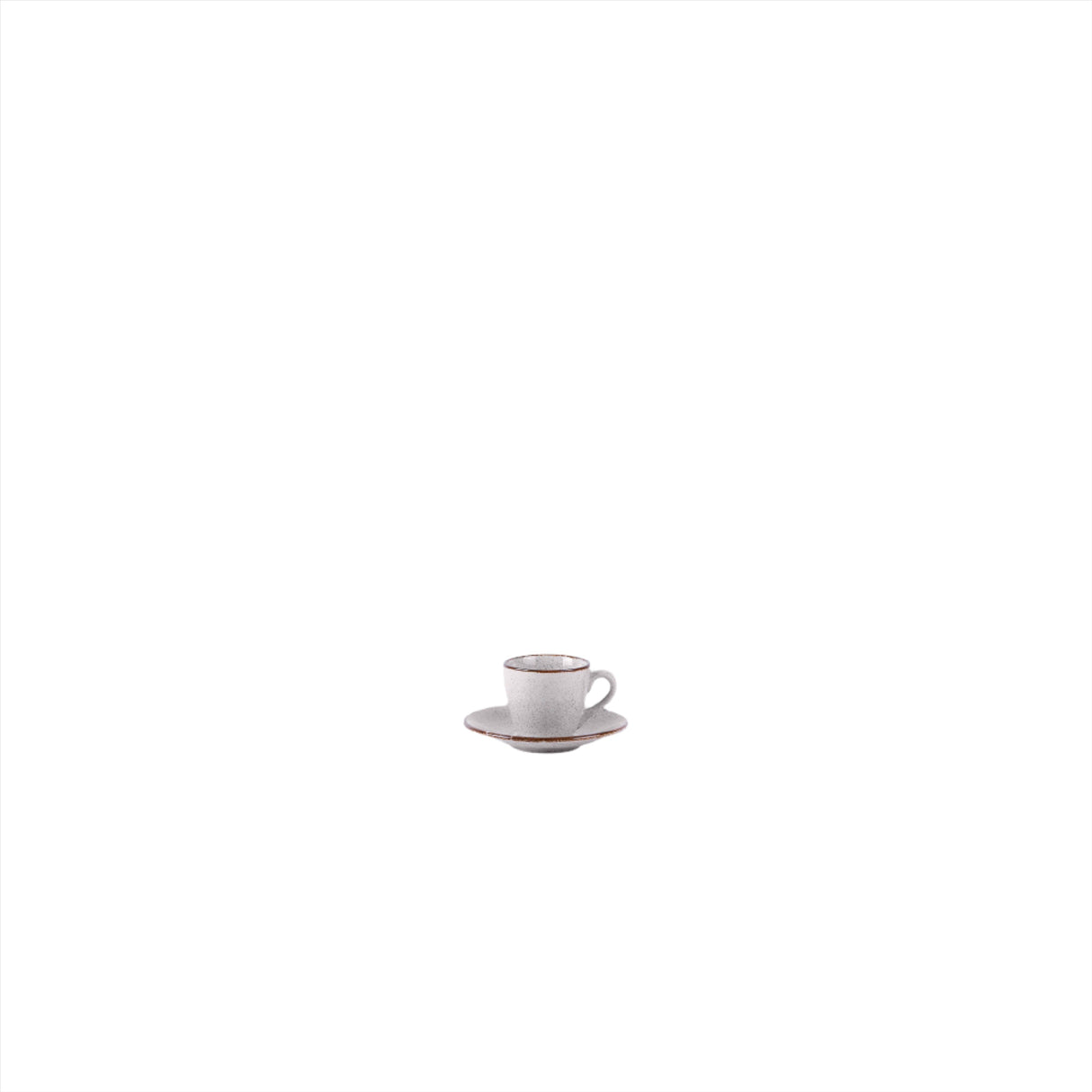 Pedra Rocha Grey Espresso Cup and Saucer 3oz