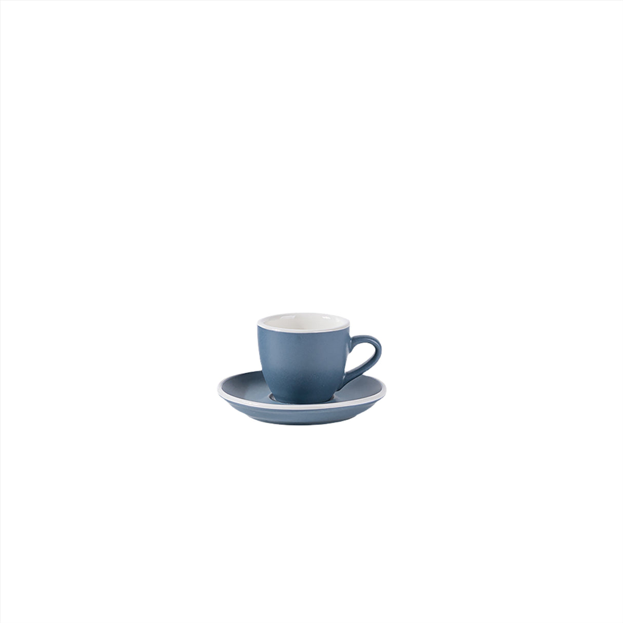 Espresso Cup and Saucer Matt Blue 3oz