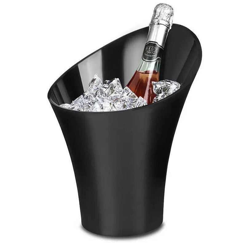 Polystyrene Flute Champagne Bucket 5L Black