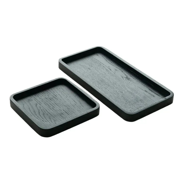 Wooden Tray Black L