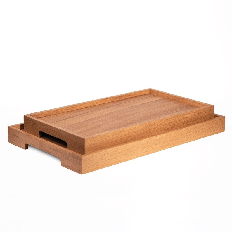 Elevated Wood Tray 45cm x 24cm