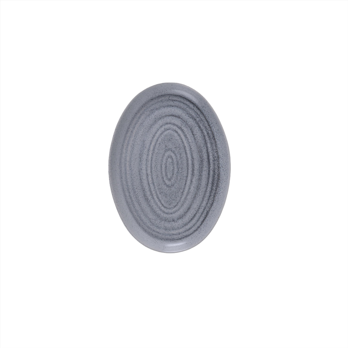 Fusion Grey Oval Plate 19 x 27cm