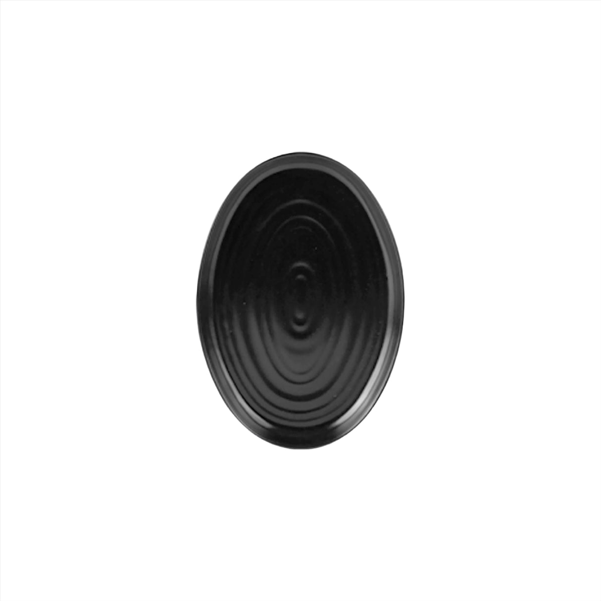 Fusion Black Oval Plate