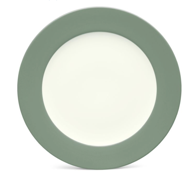 ST Rim Dinner Plate 10.75" Green