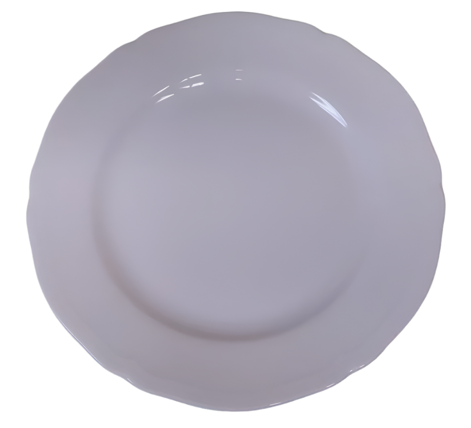 Baroque Salad Plate 22cm White