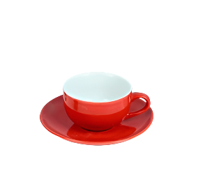 Coffee Set Porcelain Red