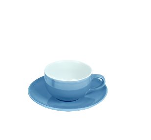 Coffee Set Porcelain Blue