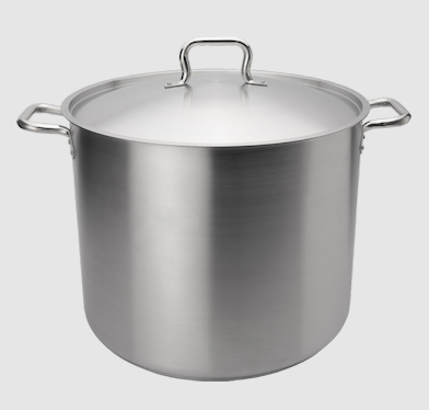 Stainless Deep Casserole Pot with Lid D.32 x H.22 cm