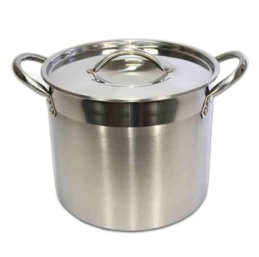 Stainless Stock Pot D.20 x H.20 cm Cap.5 Ltr Double Bottom