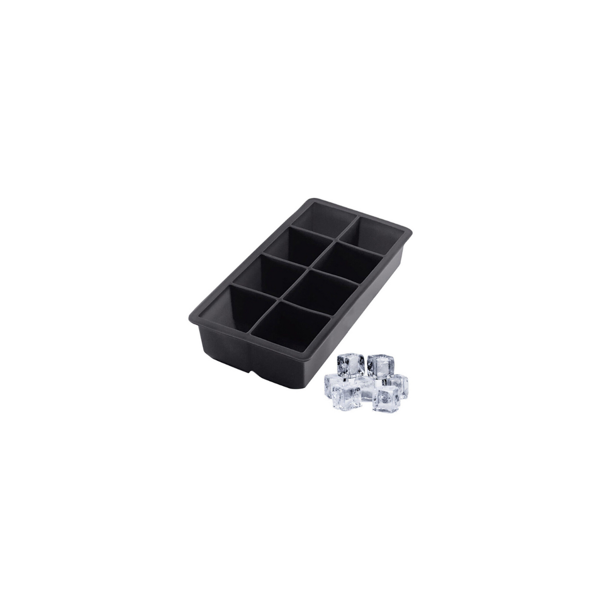 8 Grid Rectangle Ice Cube Tray