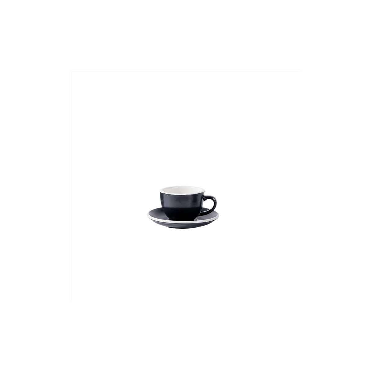 Cappuccino Cup and Saucer Graphite 7oz