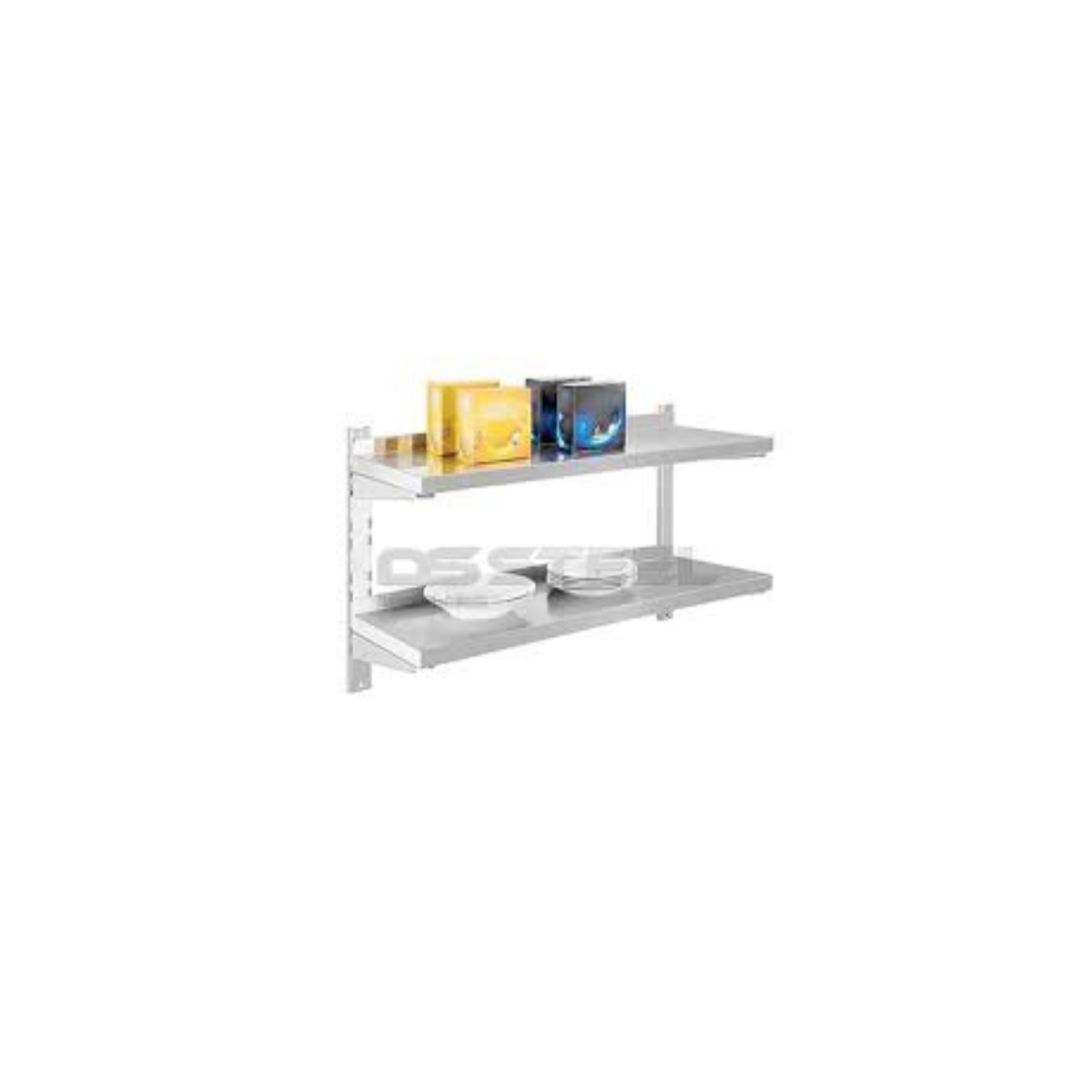 S/S Double Adjusted Wall Shelves AWS-150