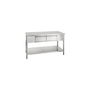 S/S Working Table W/ Drawers WKDW-150