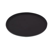 Black Round Anti Skid Tray 35cm
