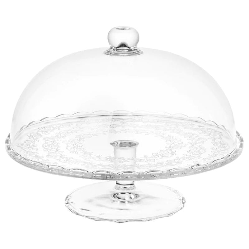 Round Glass Cake 29cm With Lid