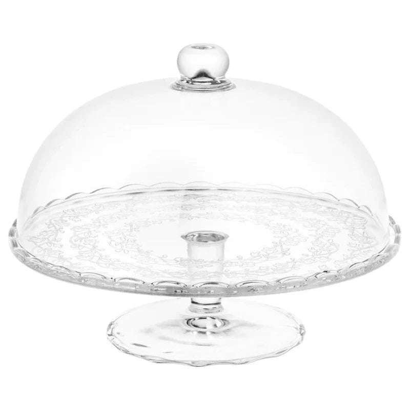 Round Glass Cake 29cm With Lid